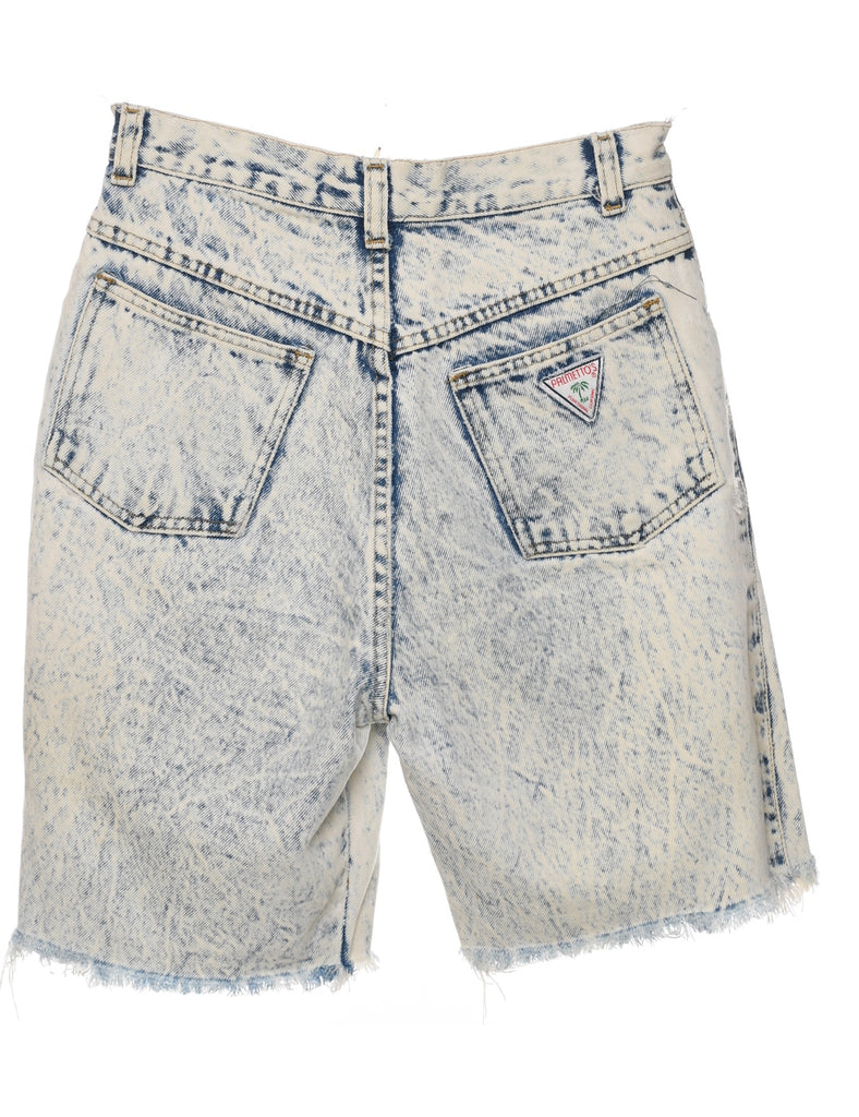 Acid Wash Cut-off Denim Shorts - W25 L8