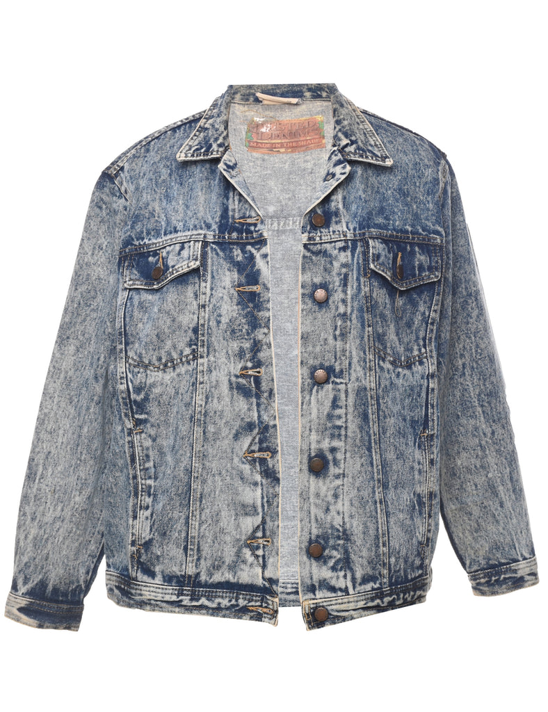 Acid Wash Denim Jacket - L