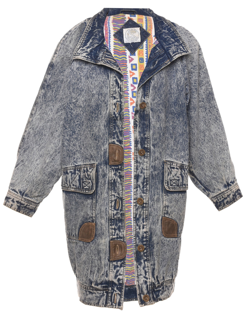 Acid Wash Denim Jacket - XL