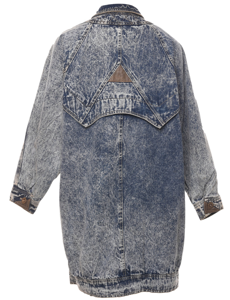 Acid Wash Denim Jacket - XL