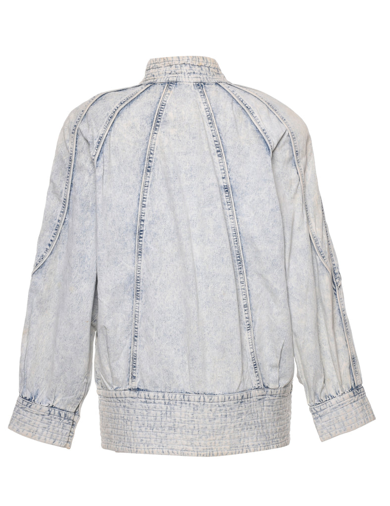 Acid Wash Denim Jacket - L