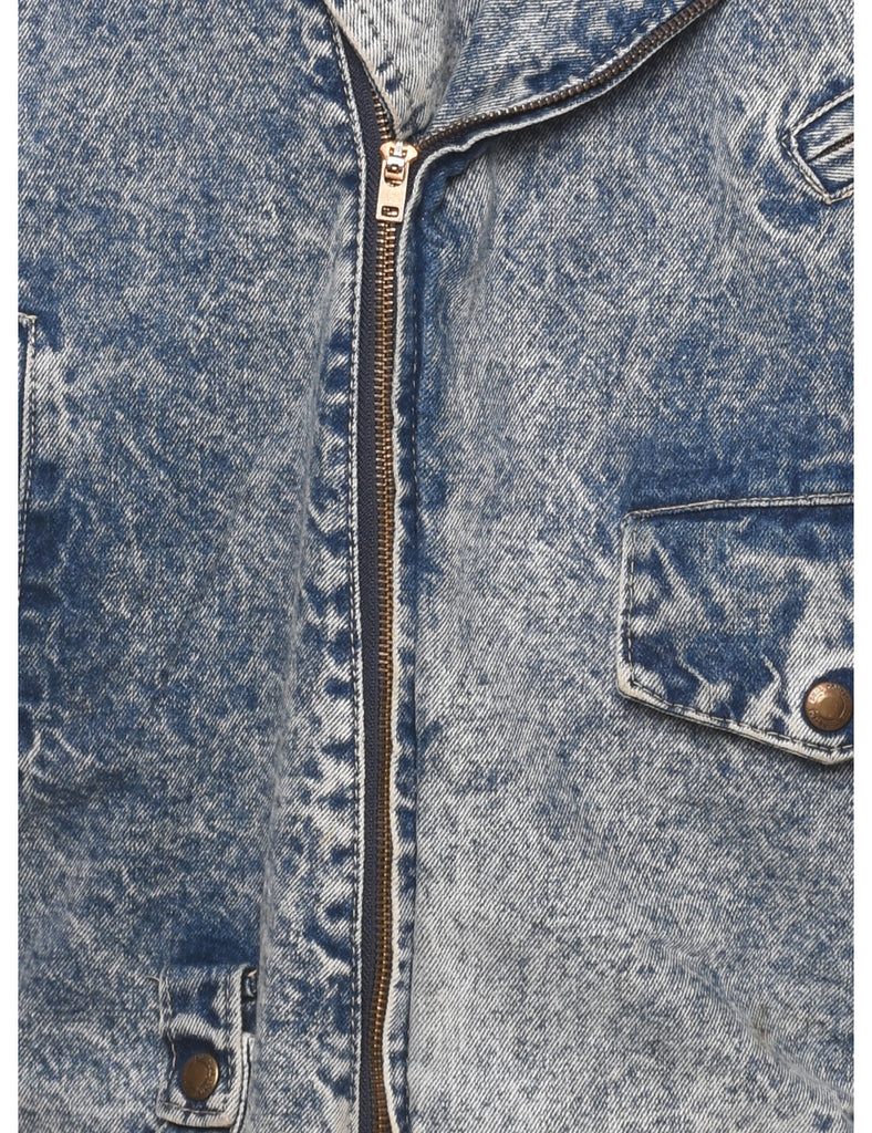 Acid Wash Denim Jacket - XL