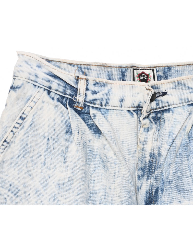 Acid Wash Denim Shorts - W27 L6