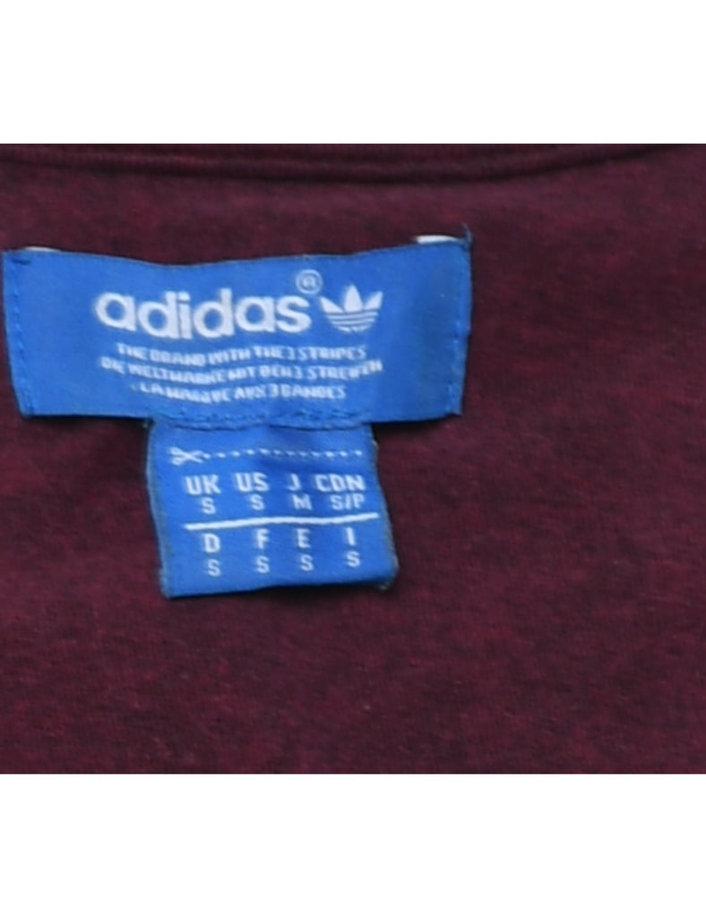 Adidas Maroon T-Shirt - S