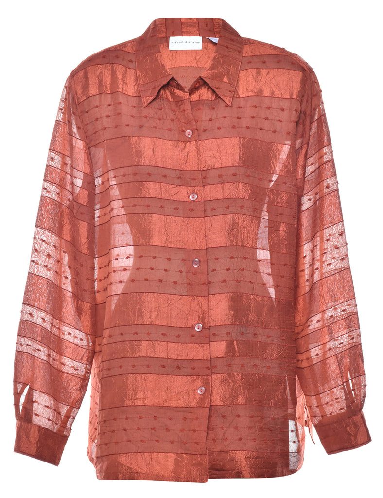 Alfred Dunner Sheer Shirt - L