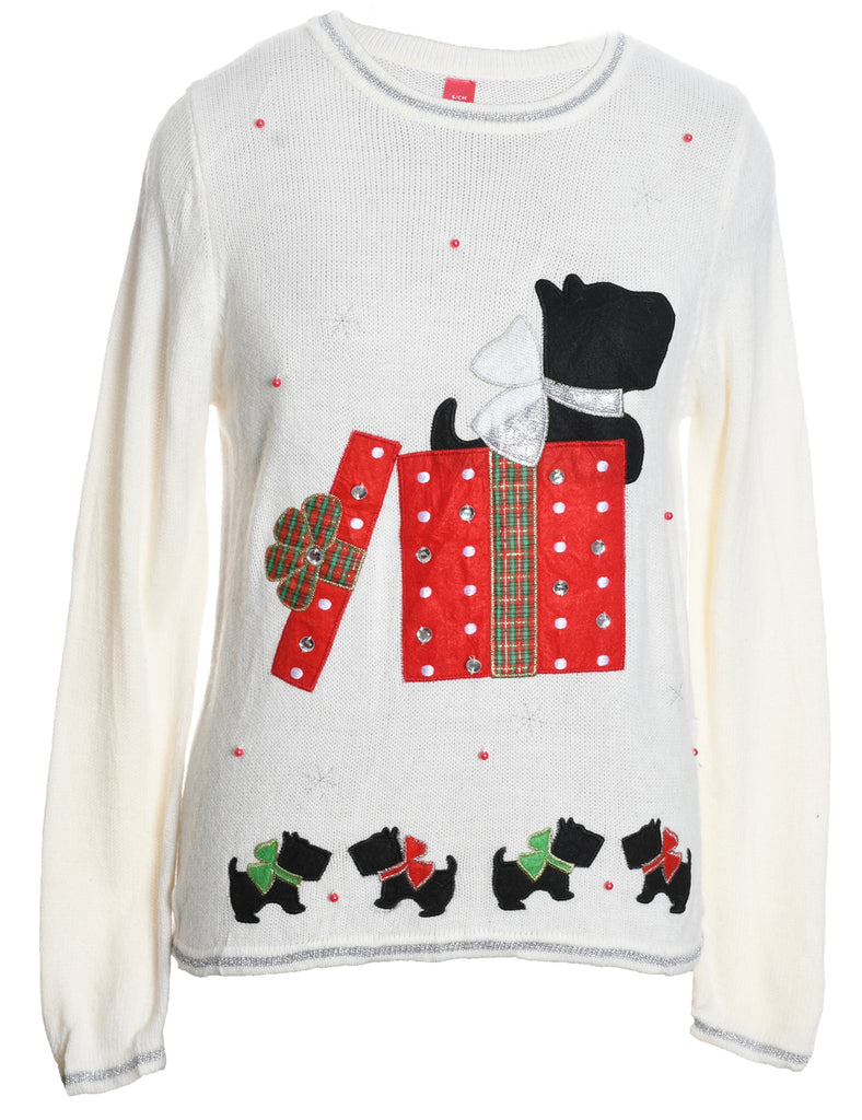 Animal Design Christmas Jumper - S