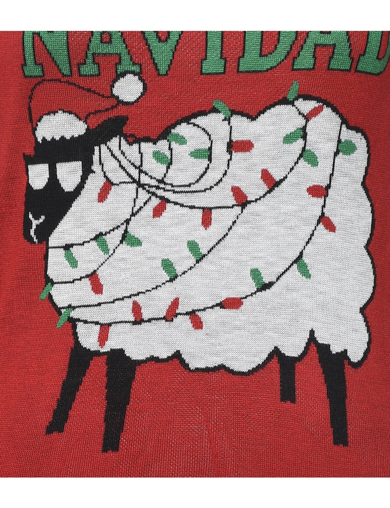 Animal Design Christmas Jumper - S