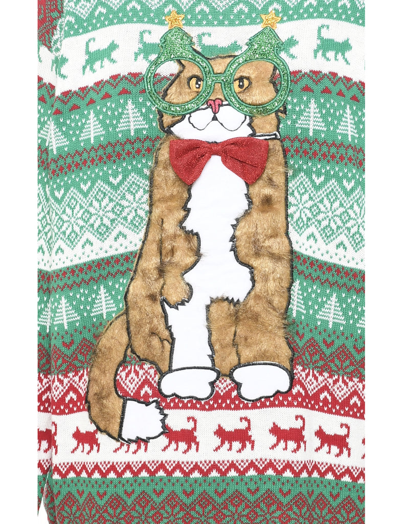 Animal Design Christmas Jumper - XL