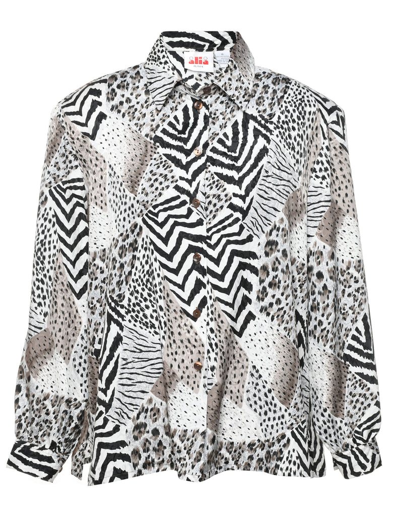 Animal Print Blouse - XL