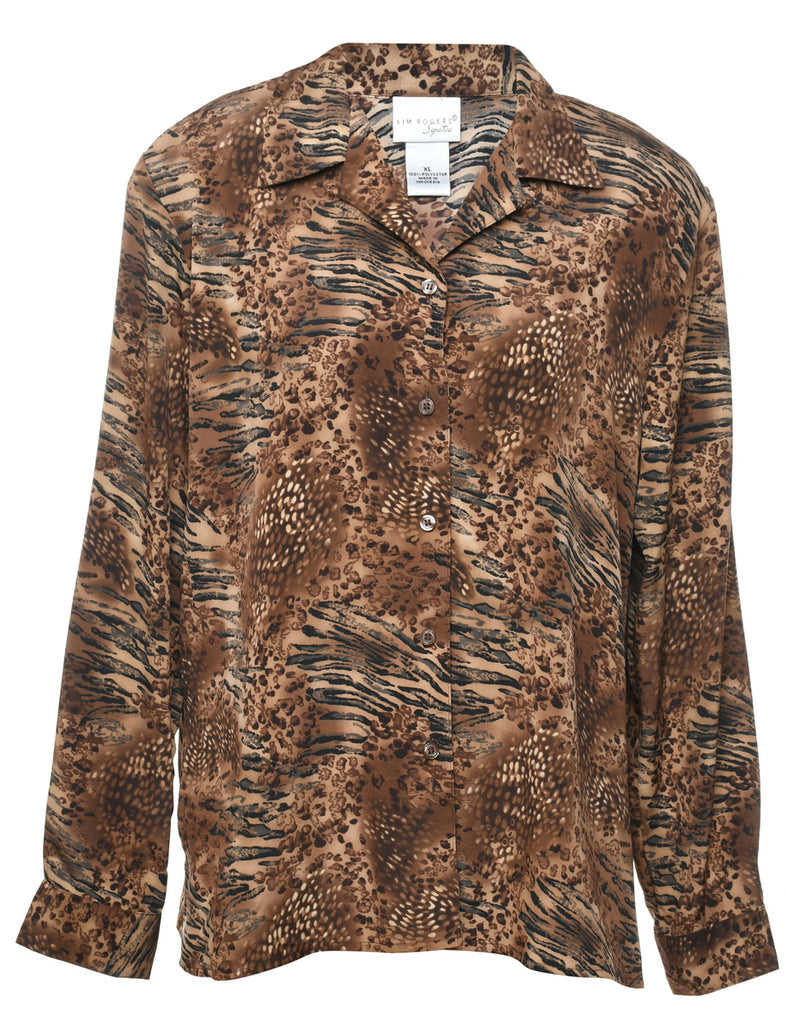 Animal Print Blouse - XL