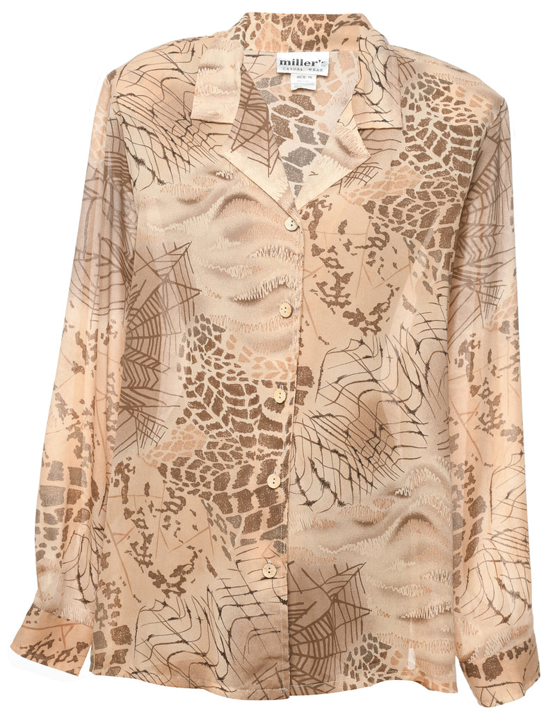 Animal Print Blouse - XL