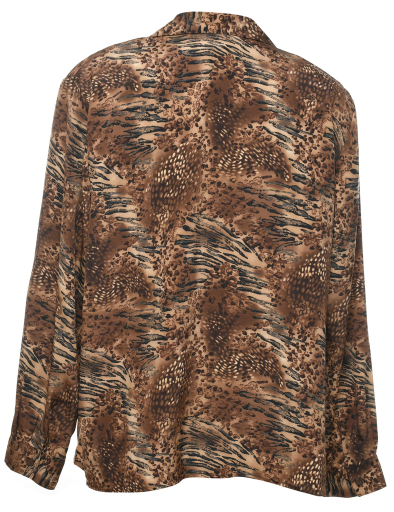 Animal Print Blouse - XL