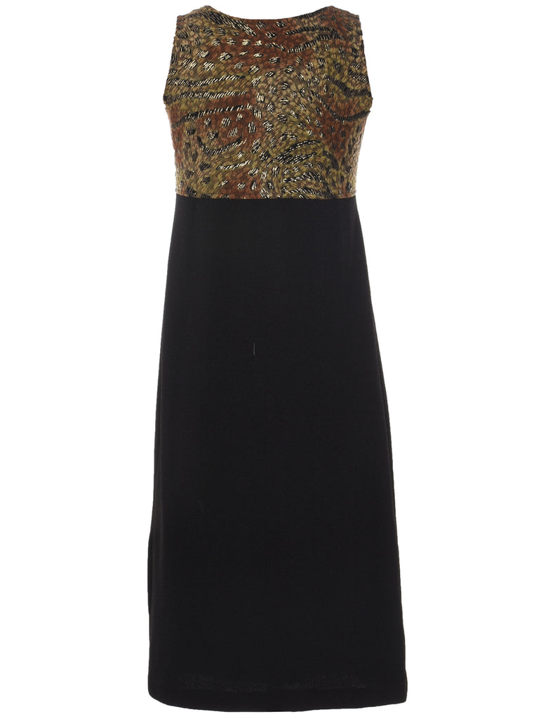 Animal Print Evening Dress - S