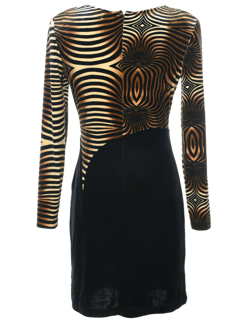 Animal Print Evening Dress - M