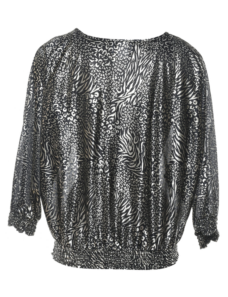 Animal Print Evening Top - S