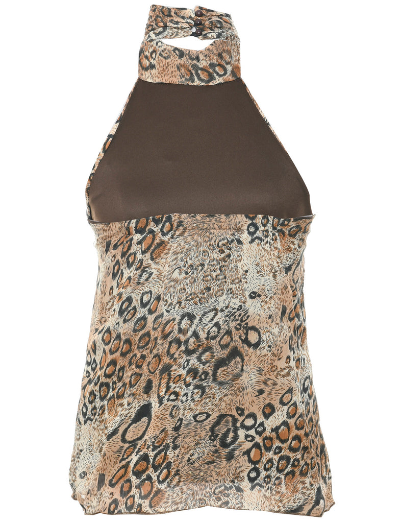 Animal Print Evening Top - S