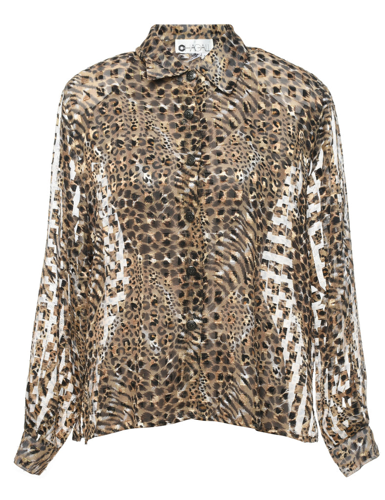 Animal Print Shirt - XL