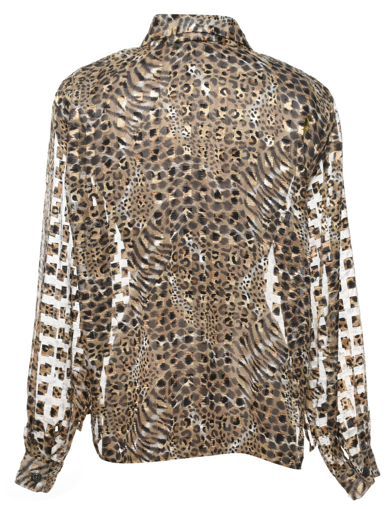 Animal Print Shirt - XL