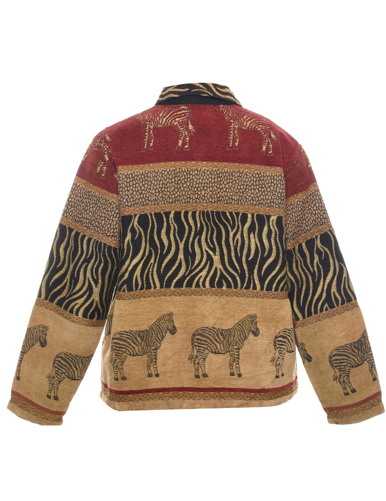 Animal Print Tapestry Jacket - S