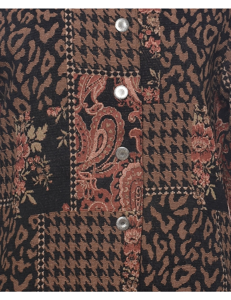 Animal Print Tapestry Jacket - M