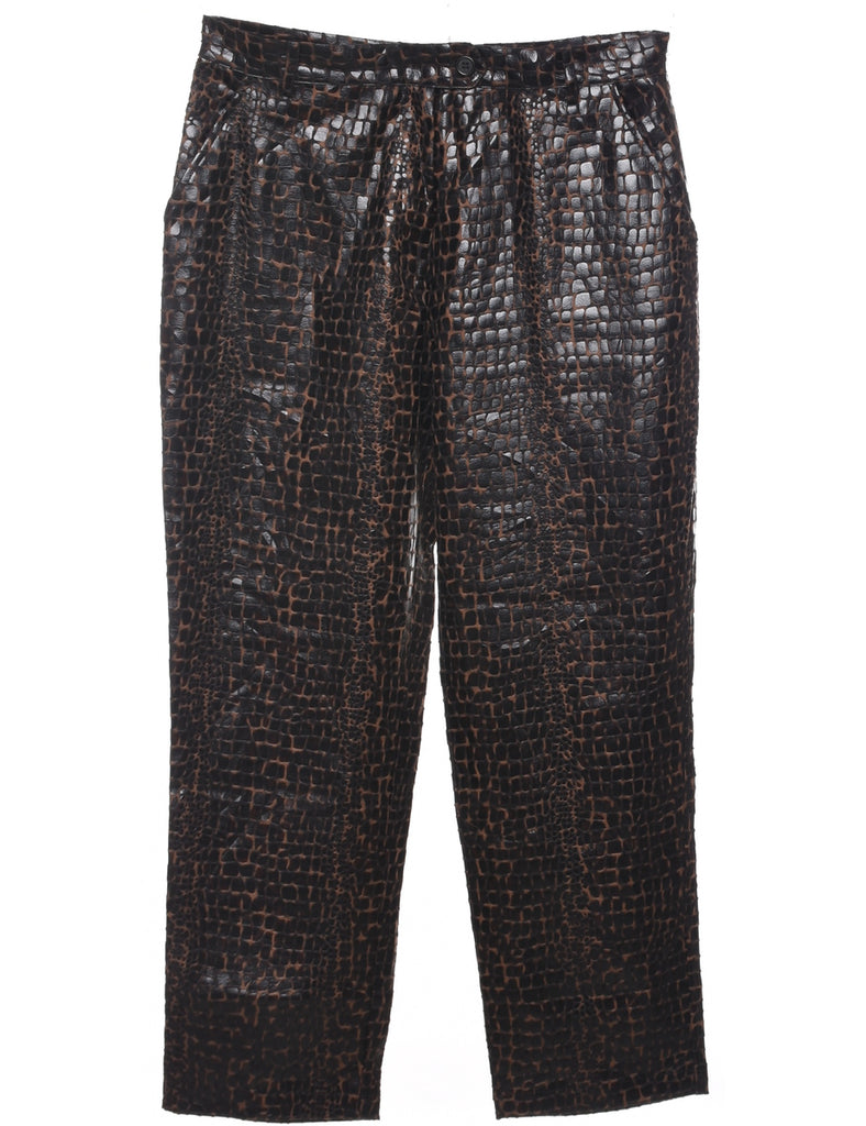 Animal Print Trousers - W34 L29