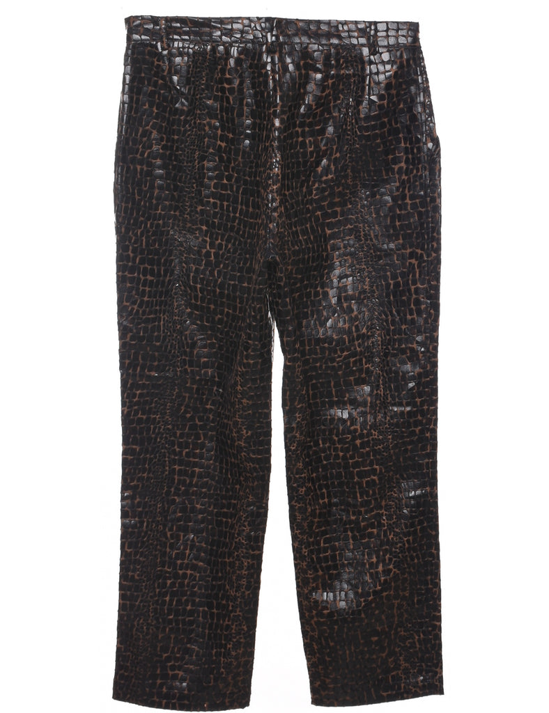 Animal Print Trousers - W34 L29