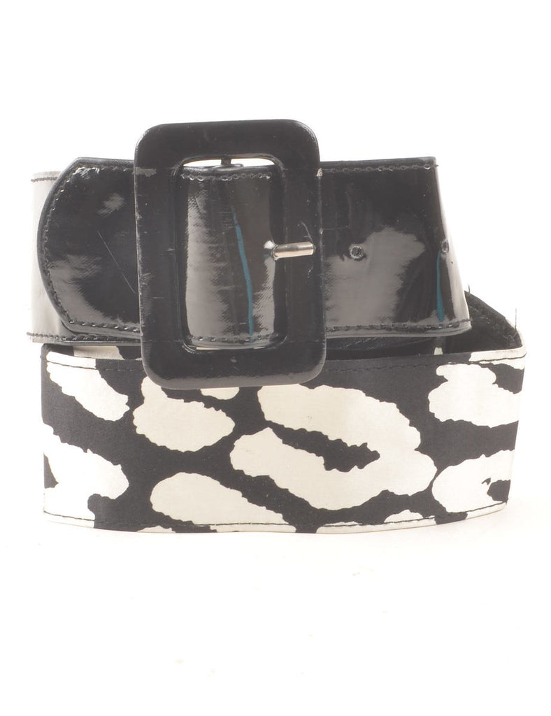 Animal Print Waist Belt - L