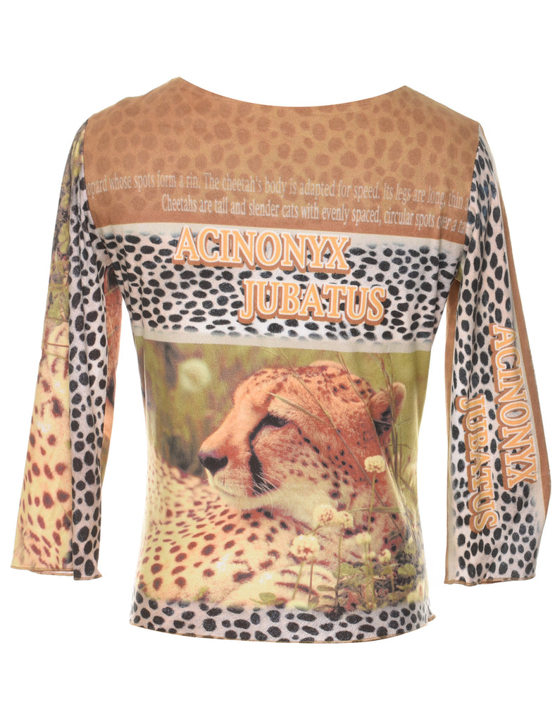 Animal Printed Top - M