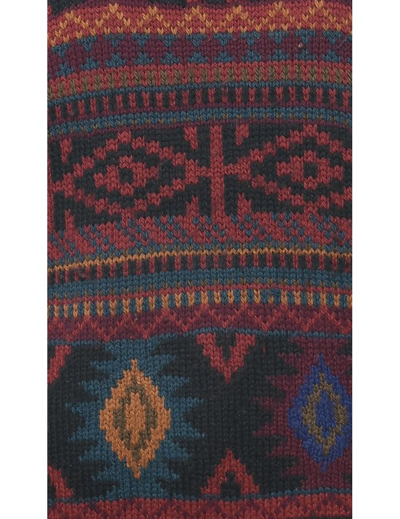 Aztec Print Jumper - M