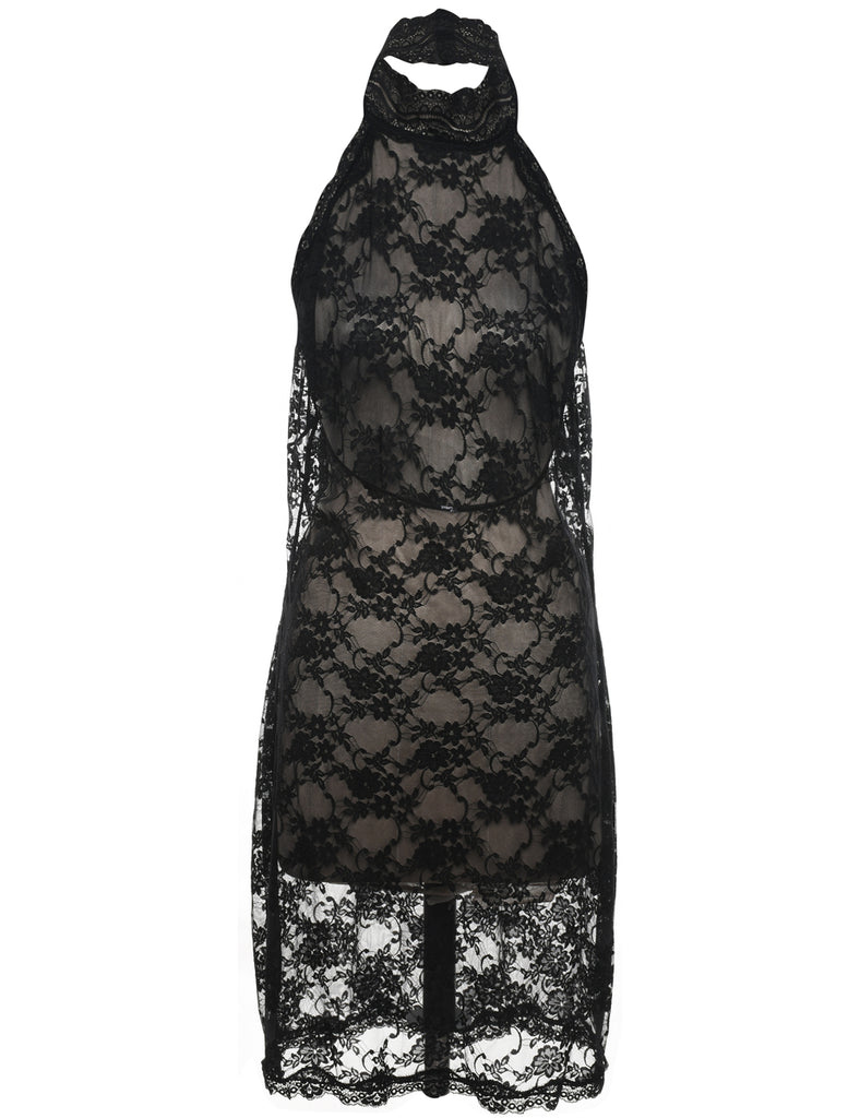 Backless Lace Babydoll - M