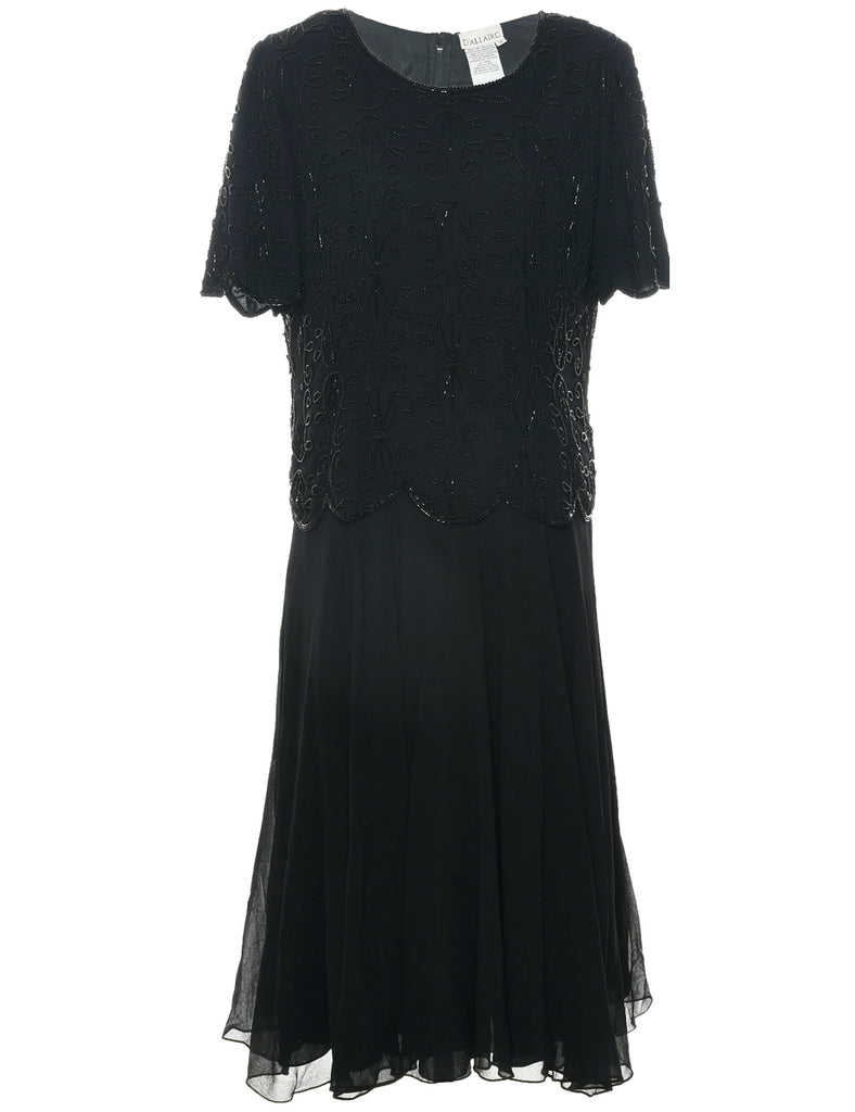 Beaded Evening Dress - L