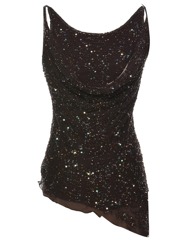 Beaded Evening Top - M