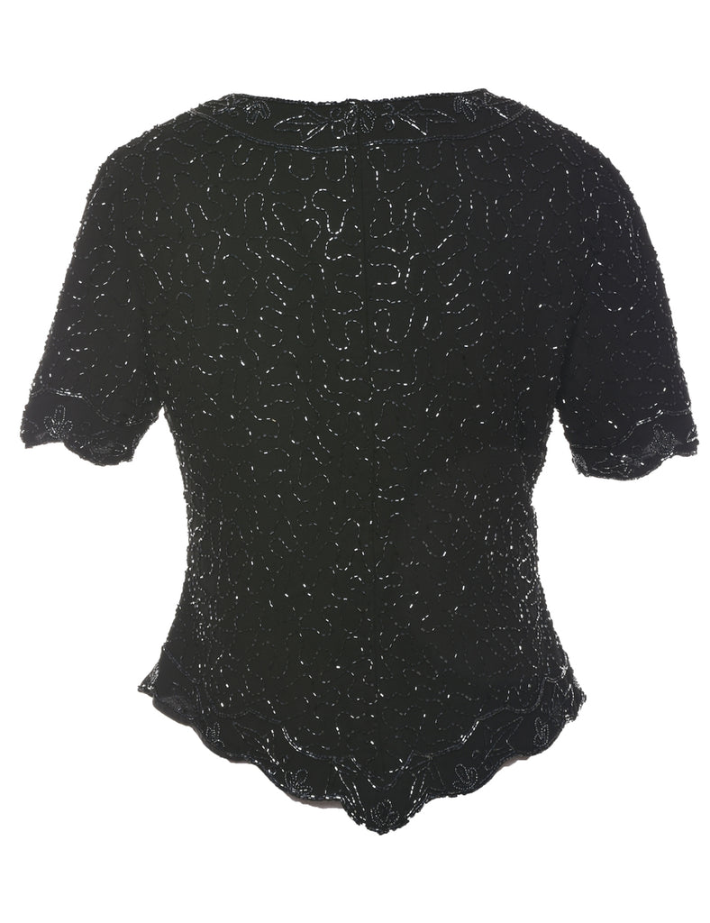 Beaded Evening Top - M