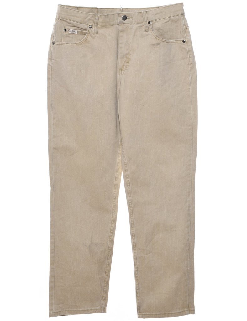 Beige Lee Tapered Jeans - W32 L30