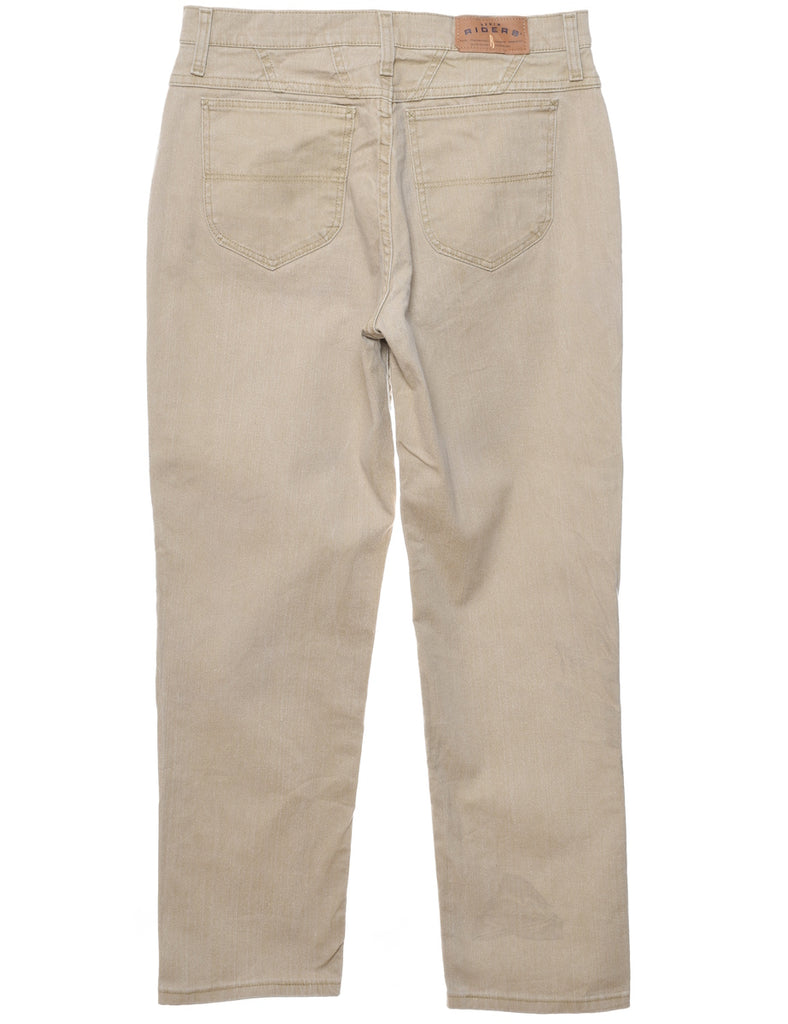 Beige Lee Tapered Jeans - W32 L30