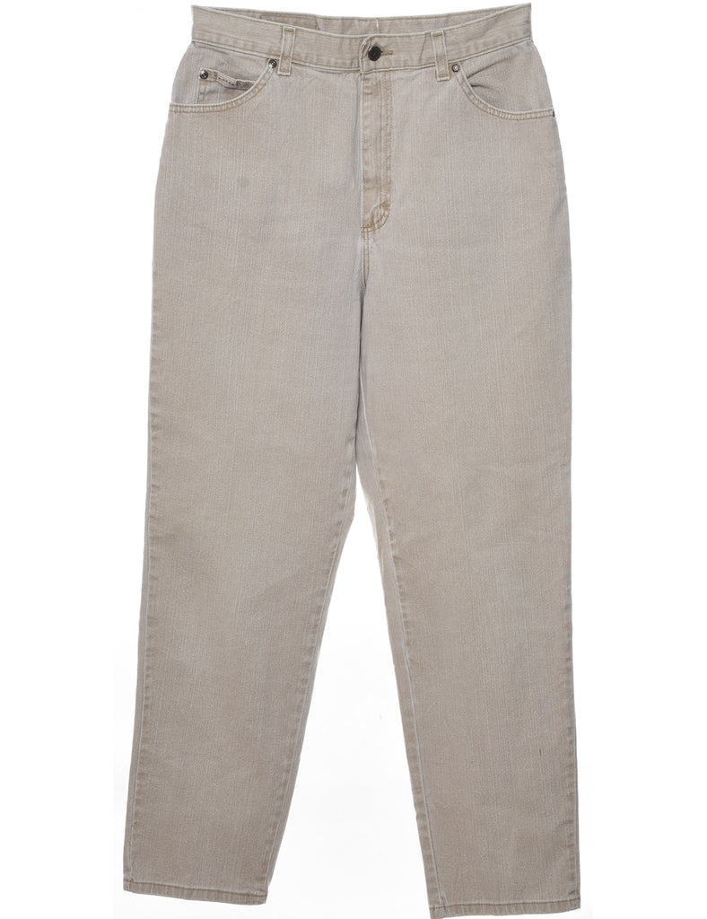 Beige Tapered Lee Jeans - W30 L30