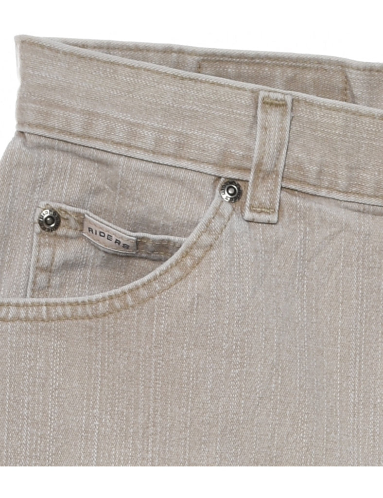 Beige Tapered Lee Jeans - W30 L30