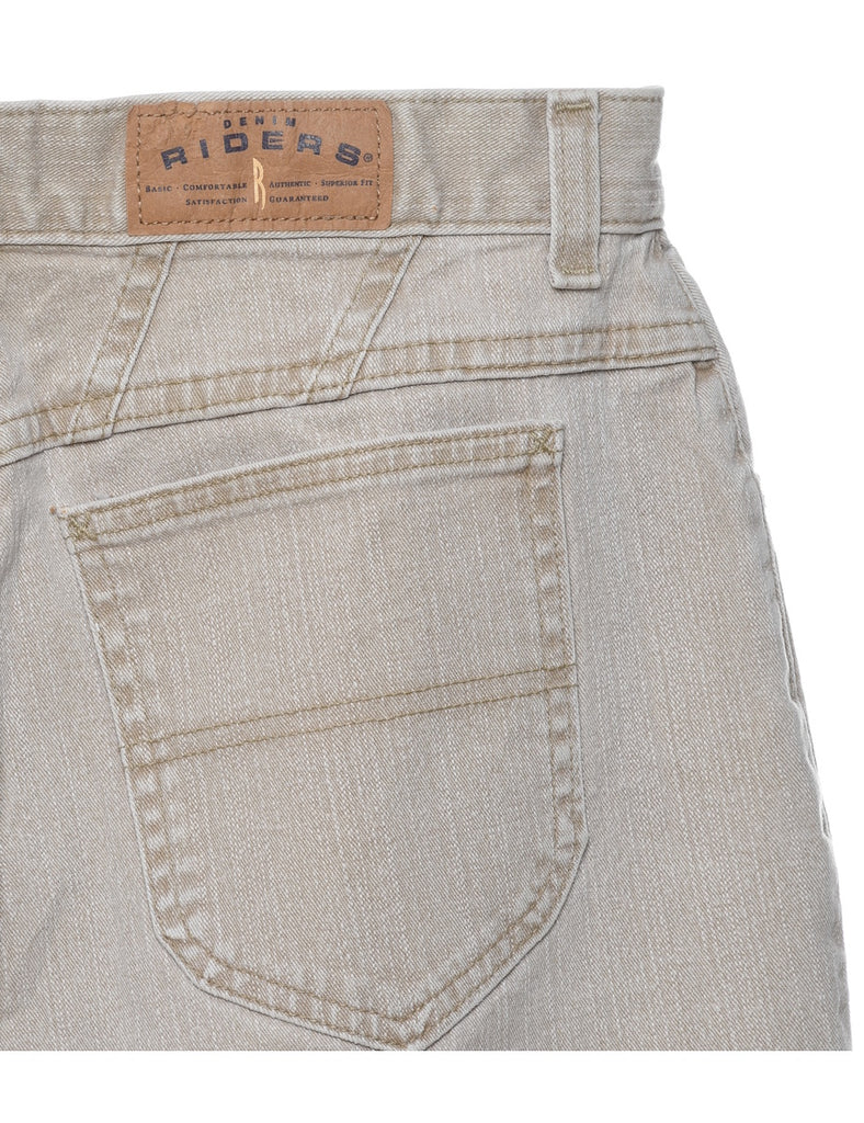 Beige Tapered Lee Jeans - W30 L30