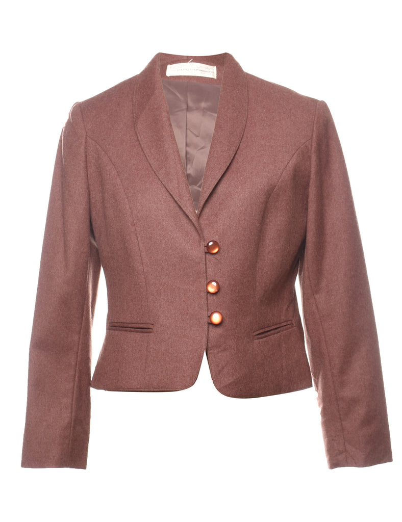 Bert Newman Brown Wool Blazer - M