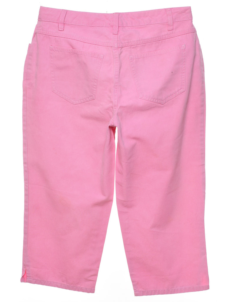 Bill Blass Cropped Pink Chinos - W29 L19