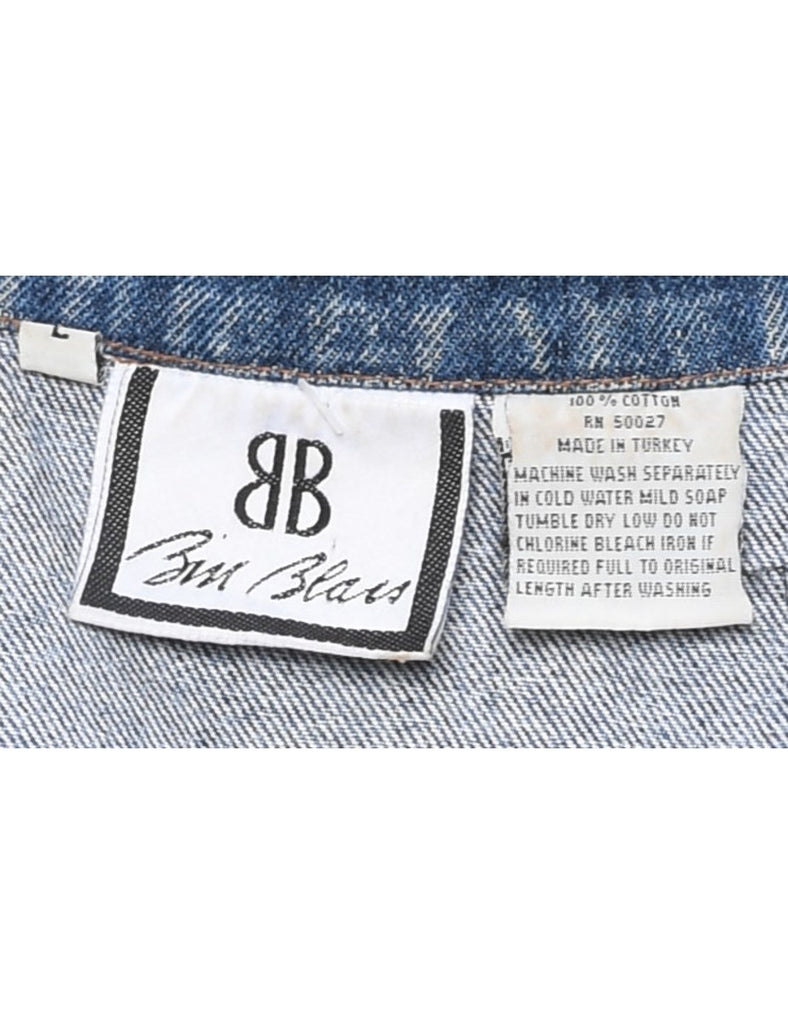 Bill Blass Denim Jacket Vest - L