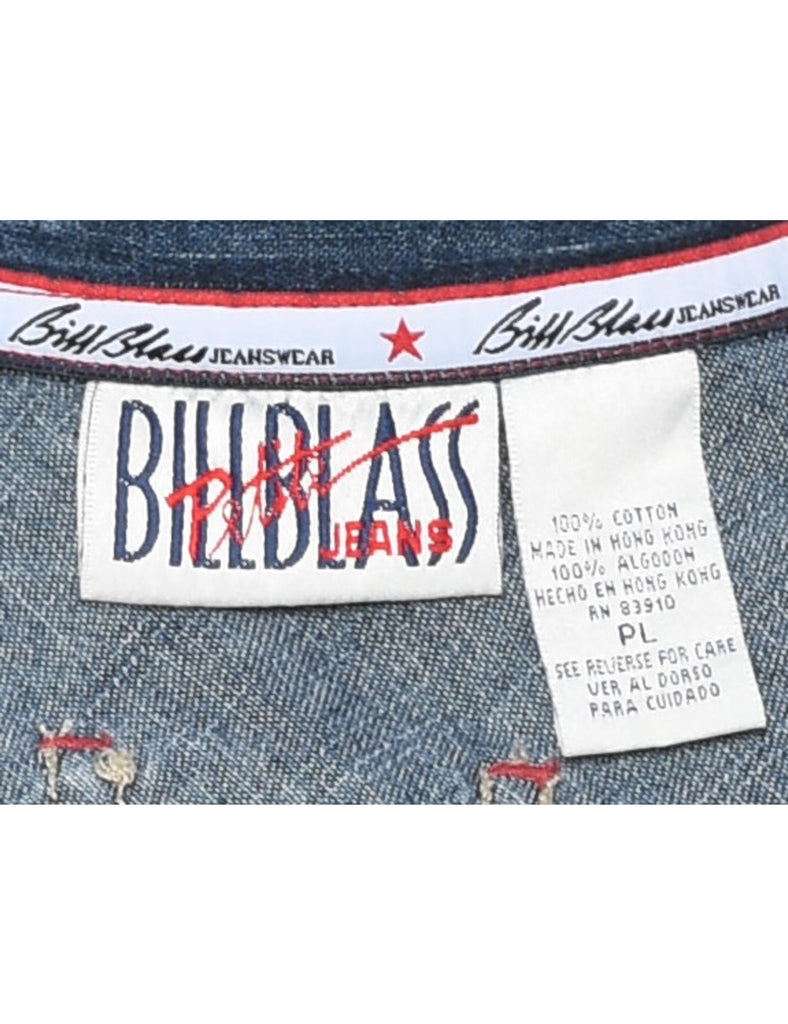 Bill Blass Denim Jacket Vest - L