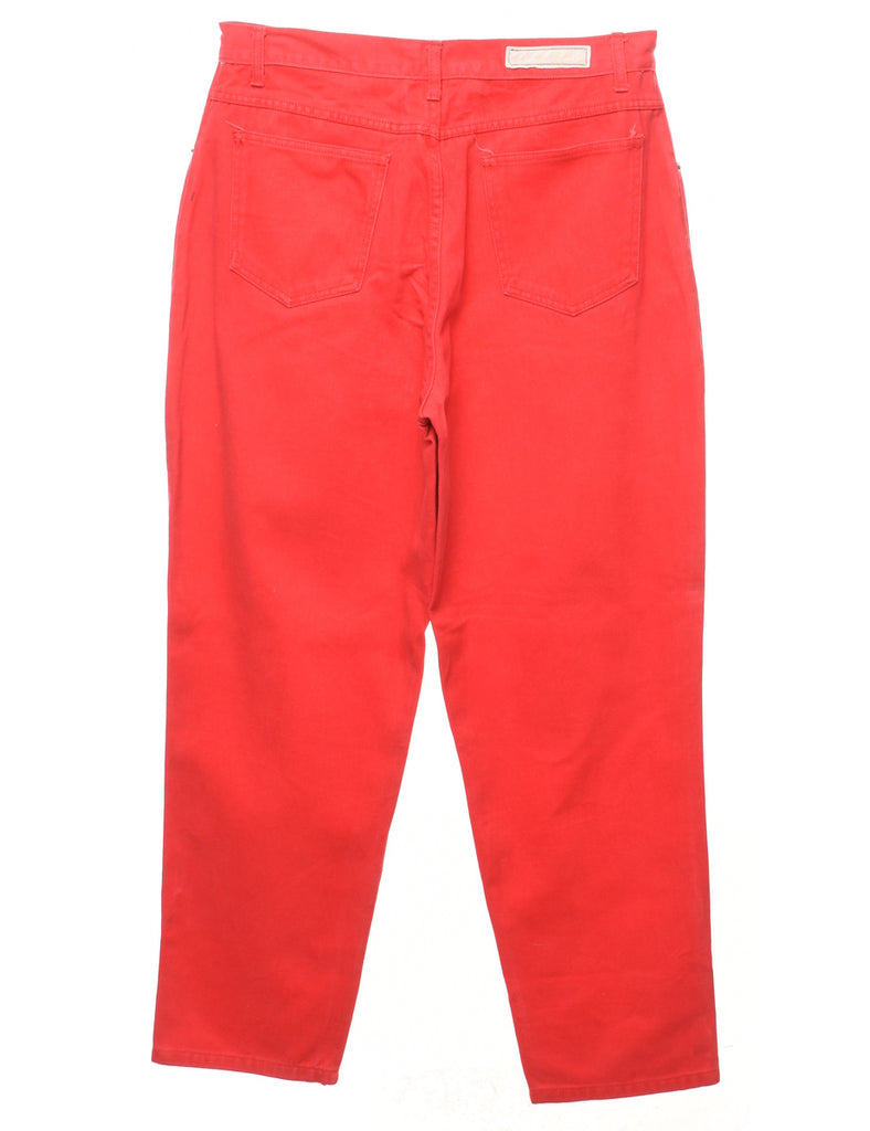 Bill Blass Red Tapered Jeans - W32 L29