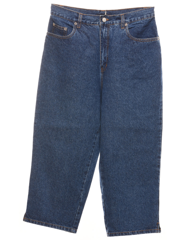 Bill Blass Tapered Medium Wash Cropped Jeans - W28 L22