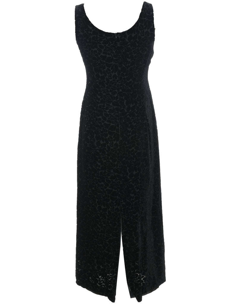 Black 1990s Evening Dress - L