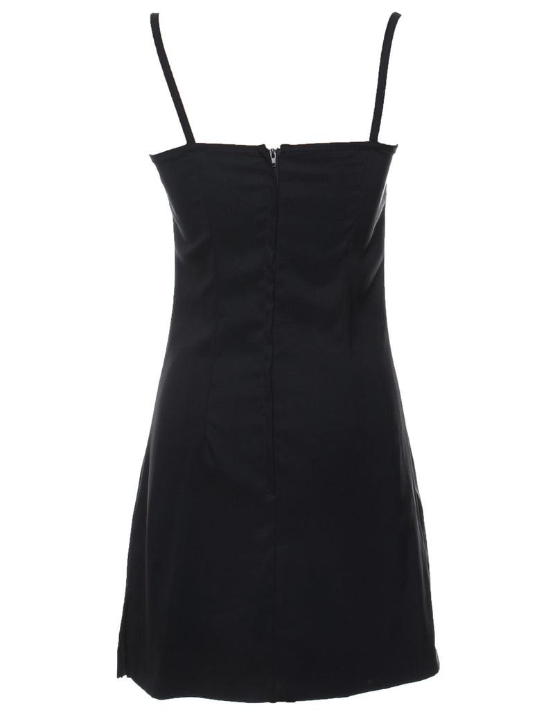 Black 1990s Mini Evening Dress - S