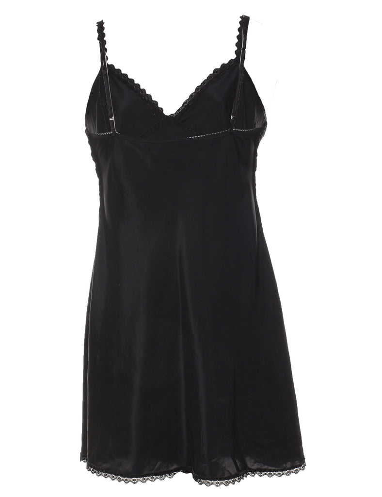 Black 1990s Slip Dress - M