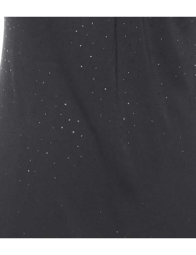 Black 1990s Sparkly Halterneck Dress - XS