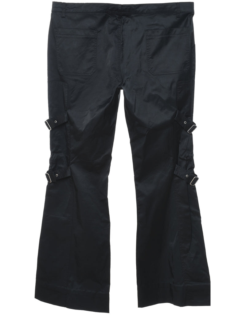 Black Cargo Trousers - W36 L30