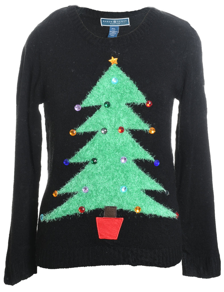 Black Christmas Jumper - XL